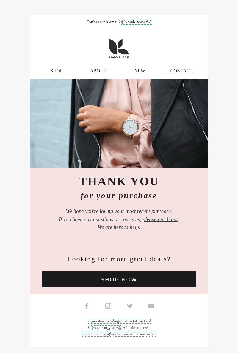 Post-purchase - Thank you