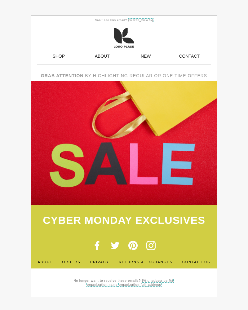 Cyber Monday - Deal