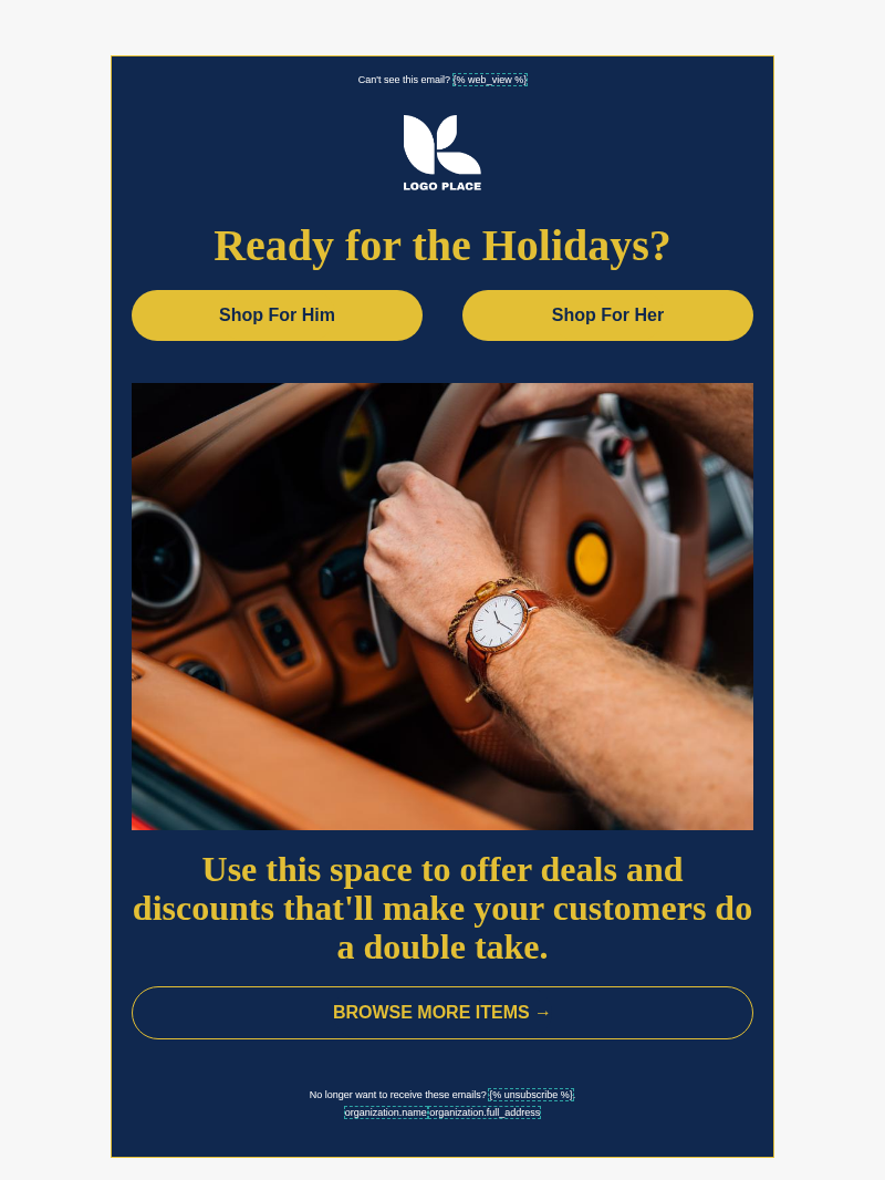 Holiday deal - VIP promotion