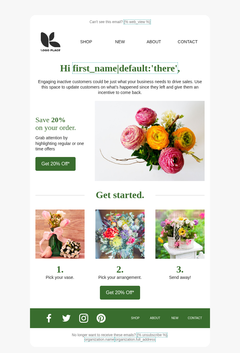 Winback - Re-engagement offer