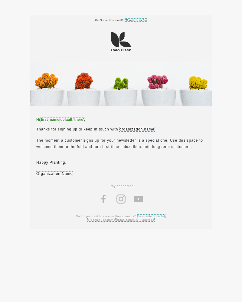 New subscriber - Welcome