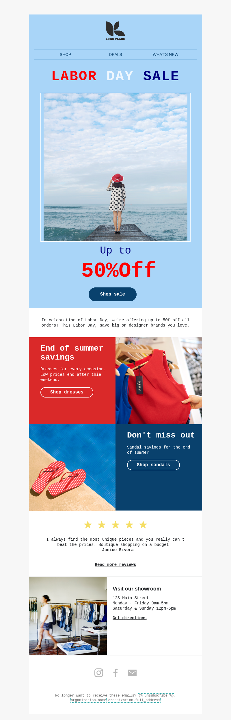Labor Day - Sale