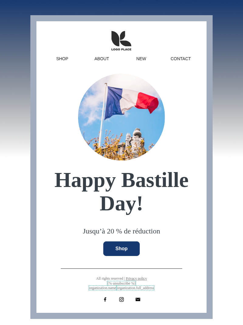 Bastille day - Sale