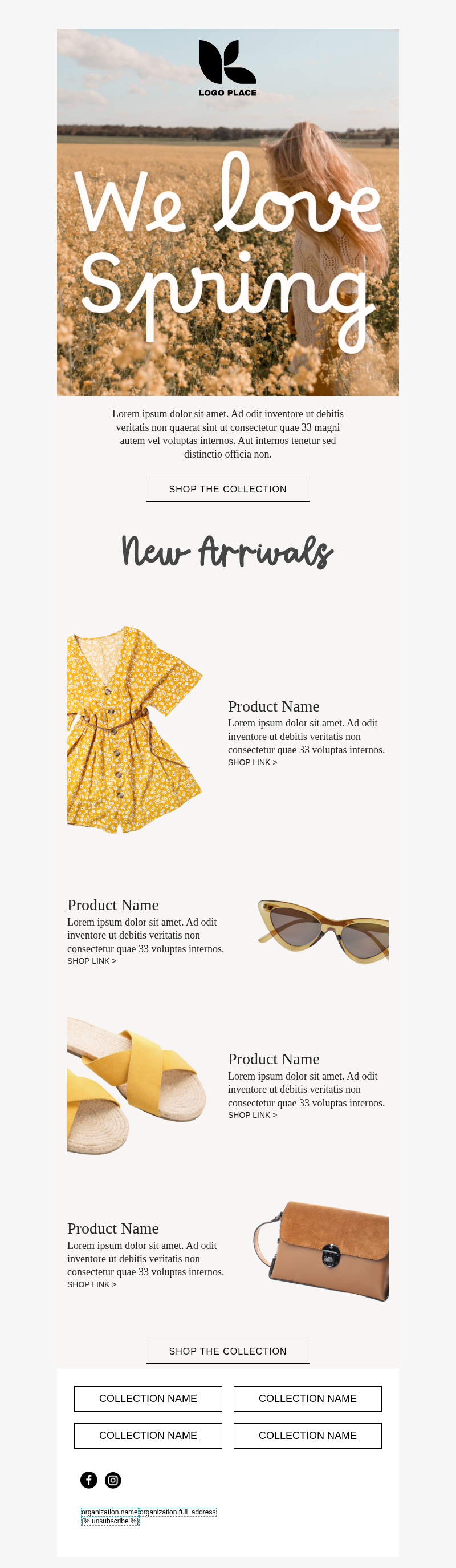 Spring Collection Announcement