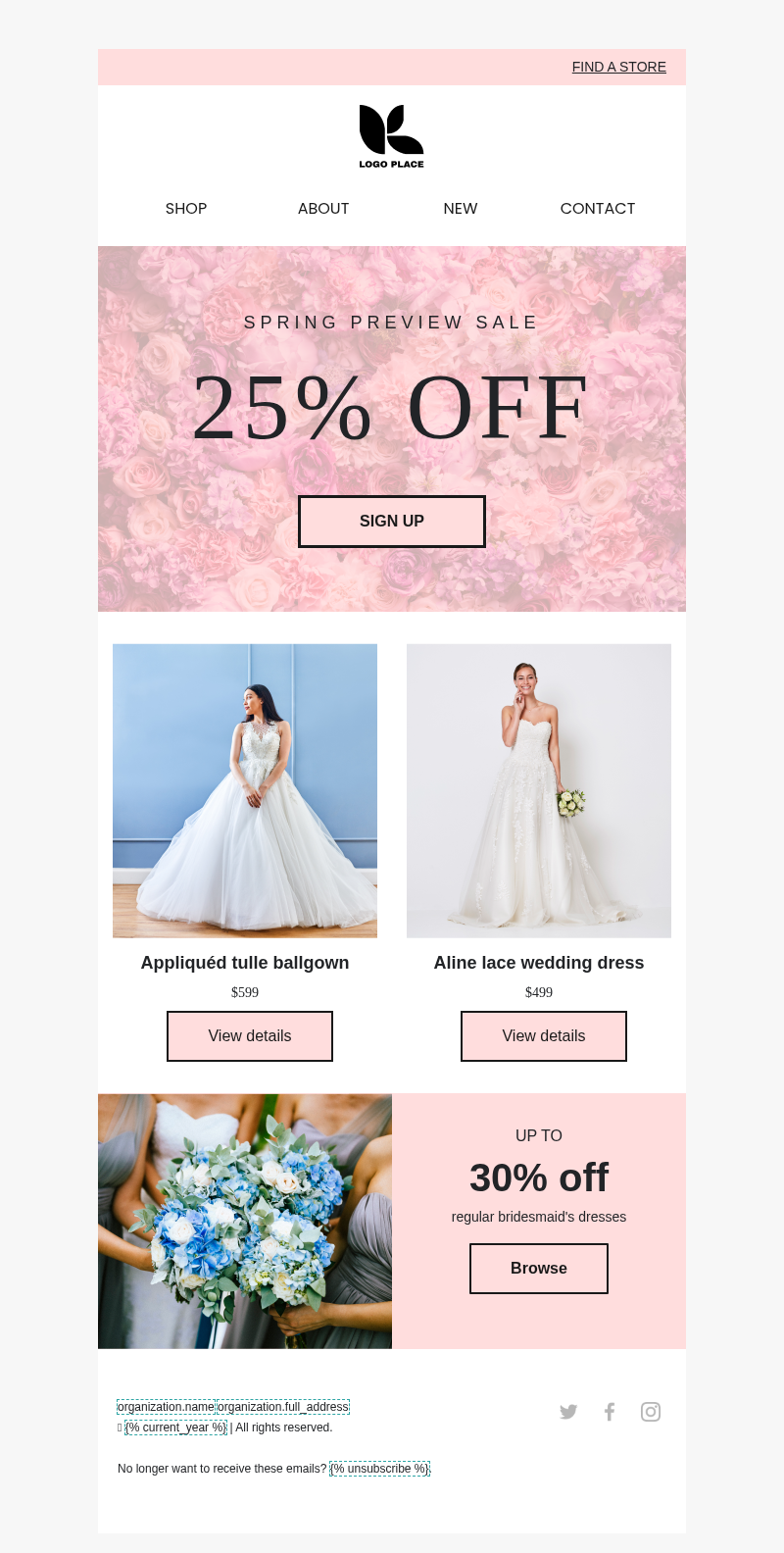 Spring - Preview sale
