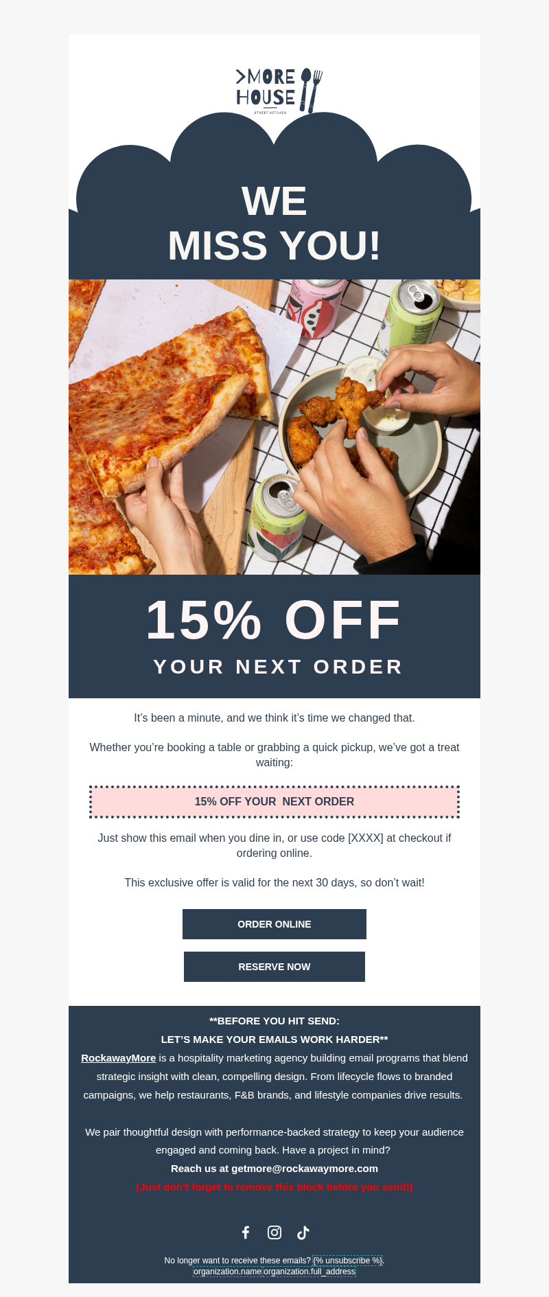 Customer Winback - Restaurant