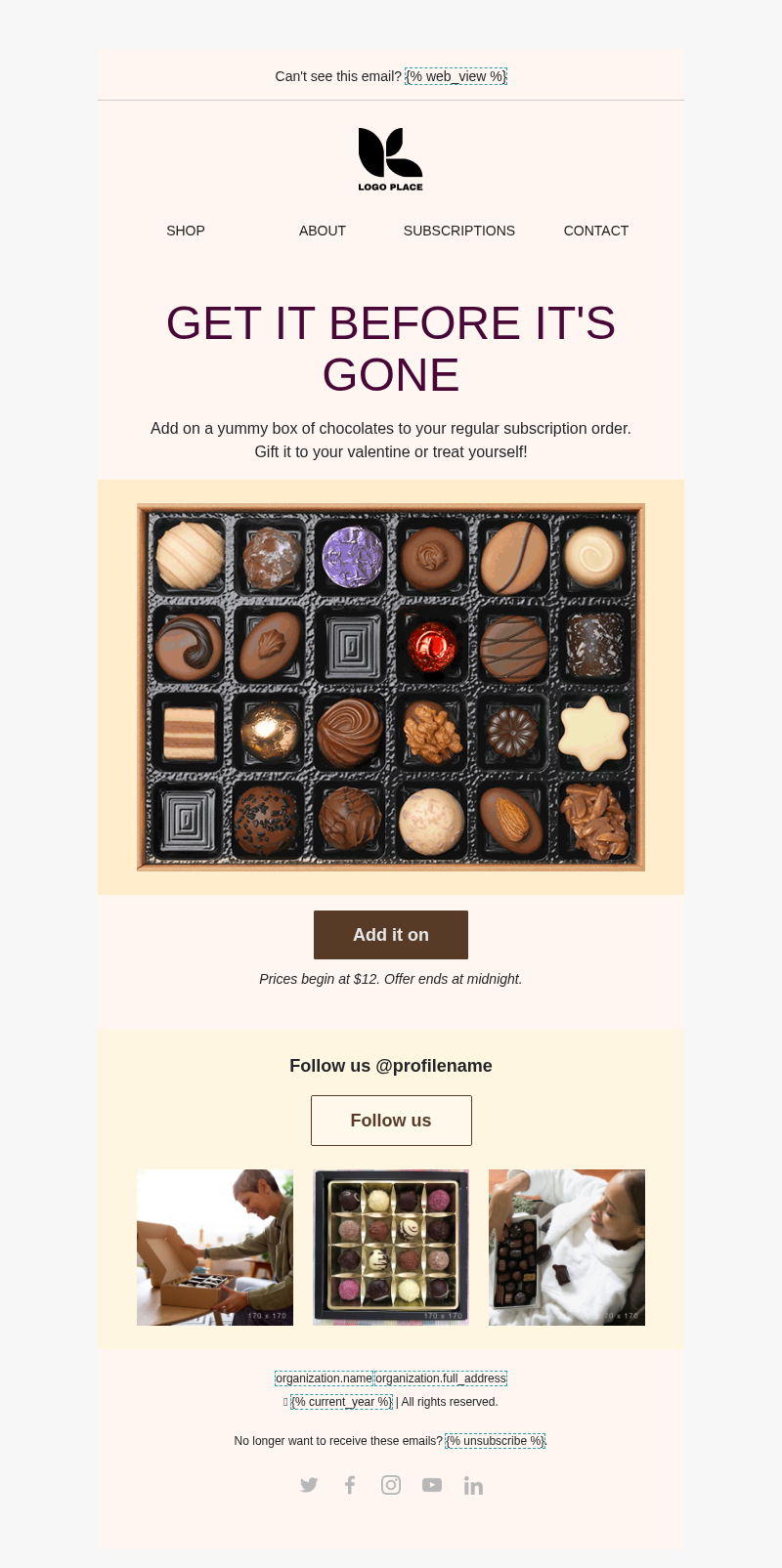 Valentine's day - Deal