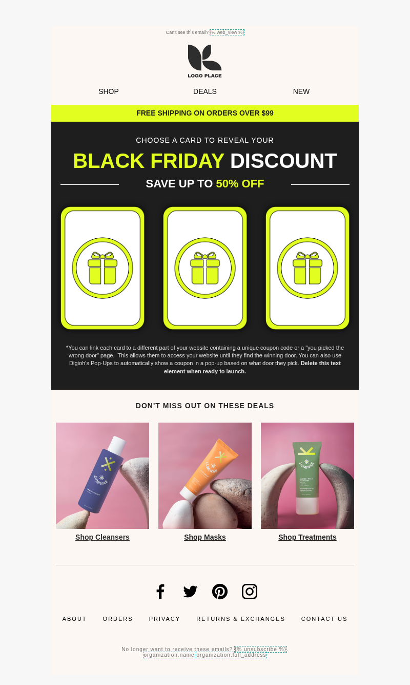 Black Friday Discount Cards