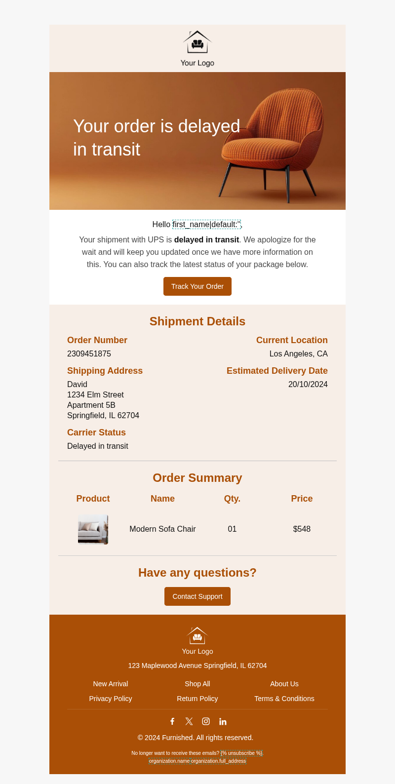 Delay In Transit Confirmation