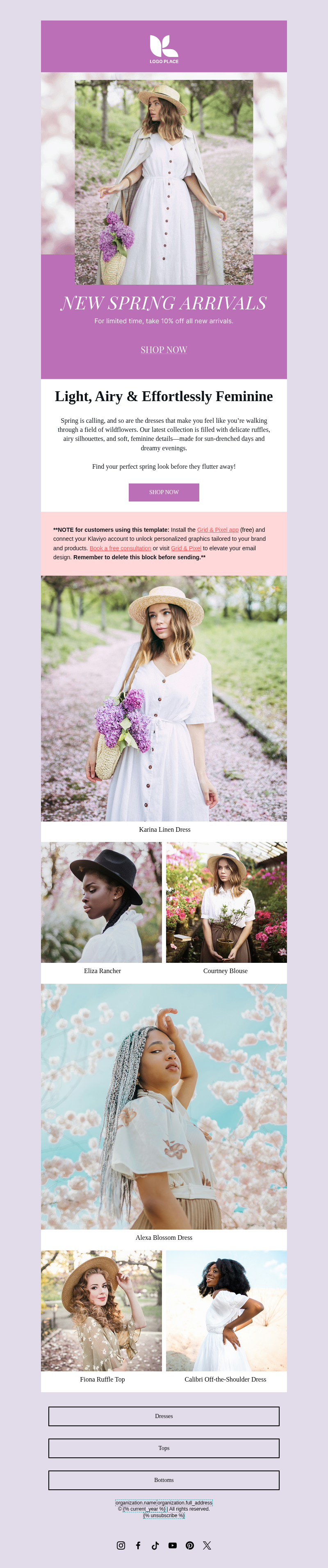 Seasonal Spring Arrivals - Animated