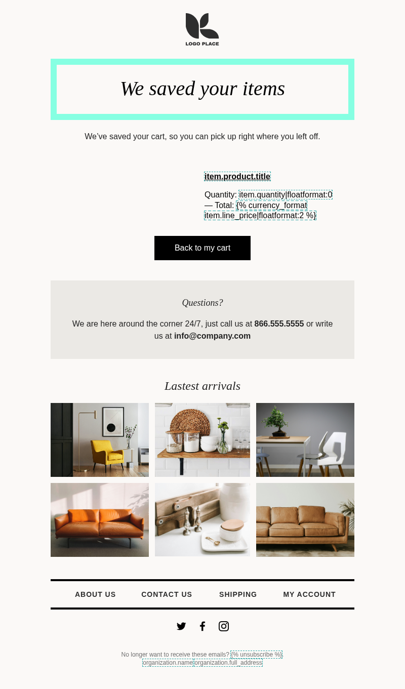 Abandoned Cart Flows Email 2
